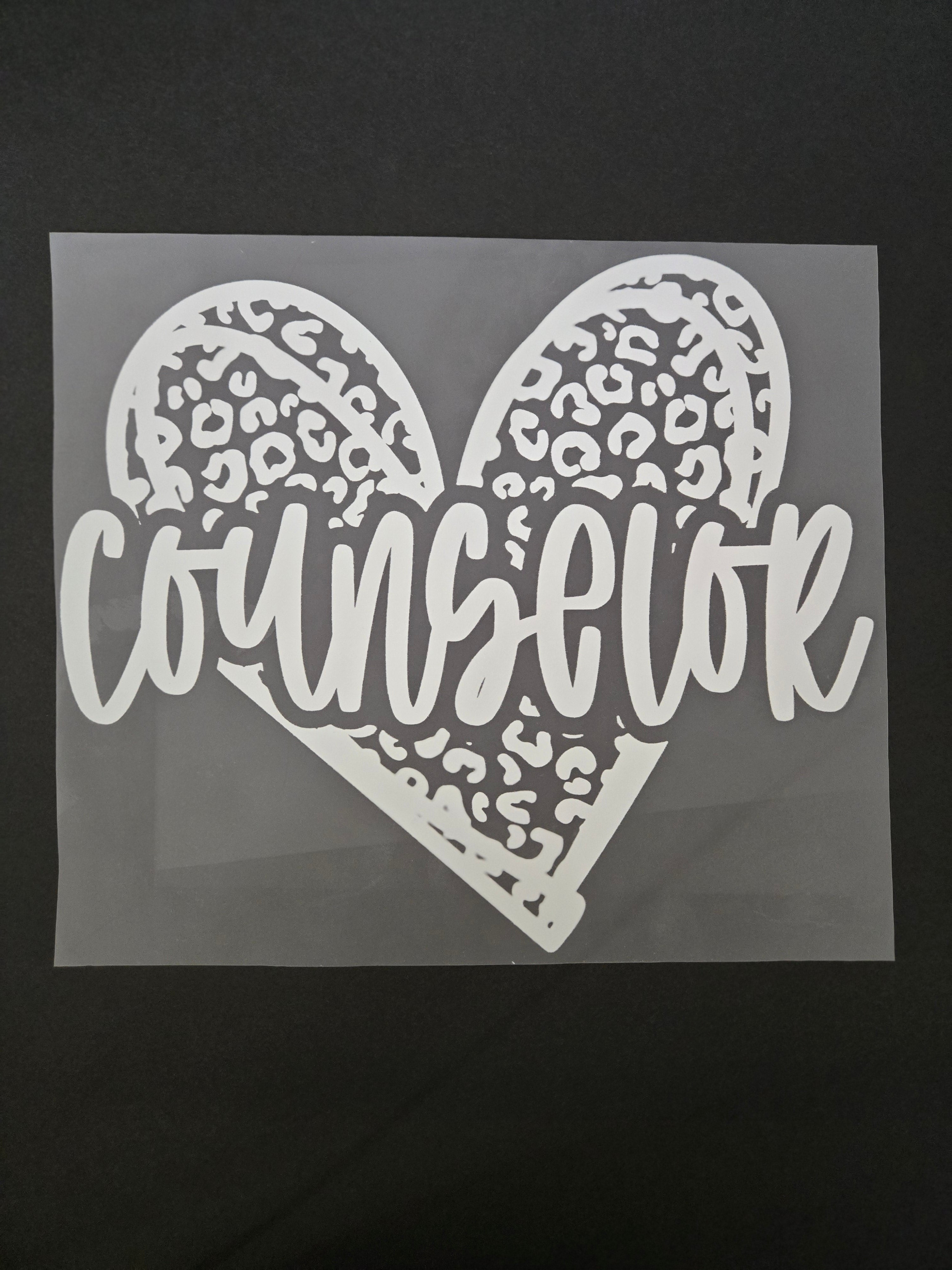 DTF PRINT White heart Counselor