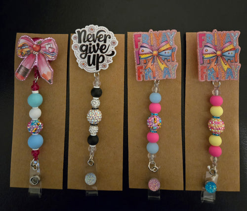Beaded Badge Reel