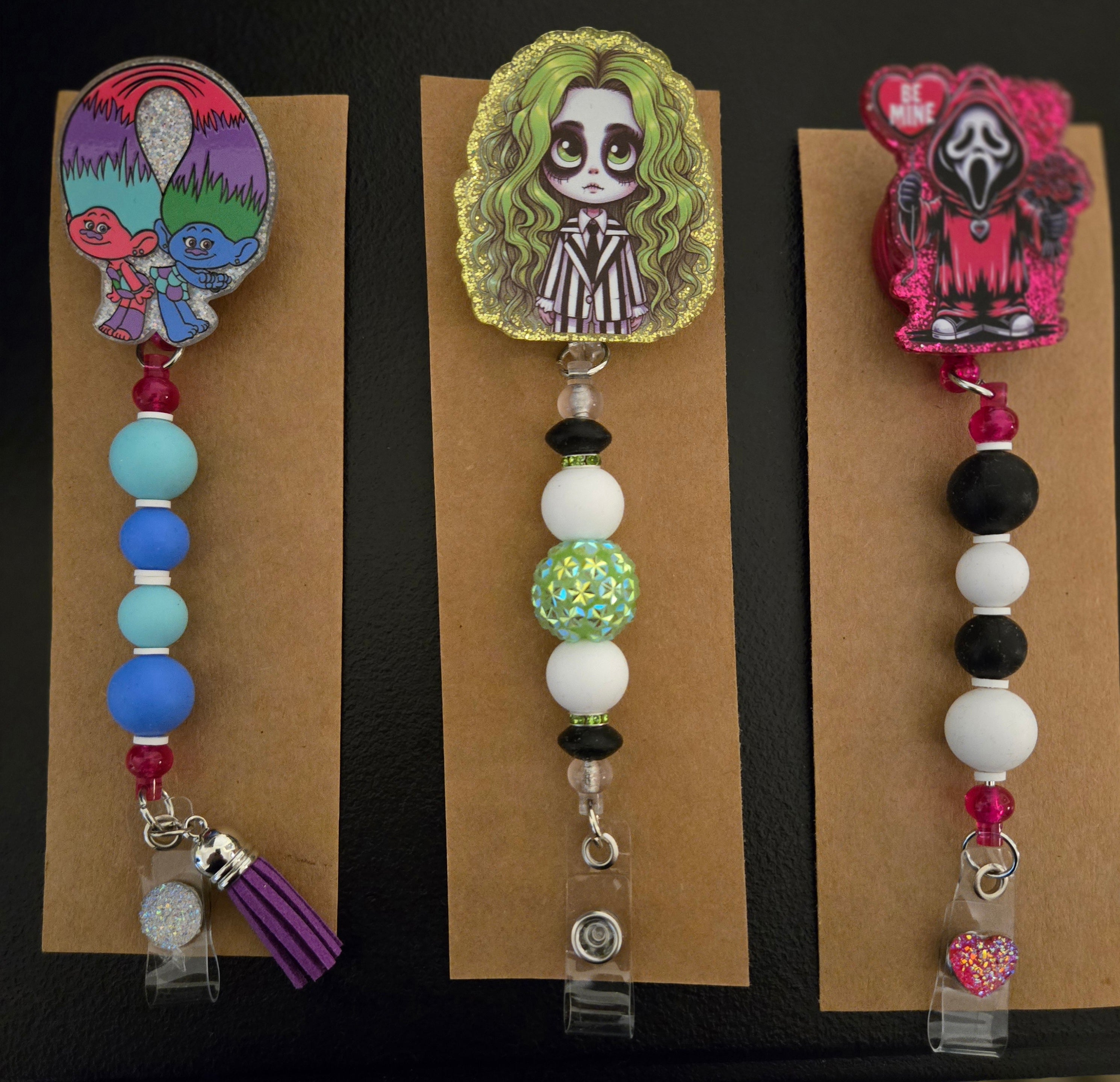 Beaded Badge Reel